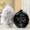 Ceramics statue Resin Black and white simple TV cabinet wine cabinet decoration decoration home living room decoration ceramic vase flower soft decoration view 3