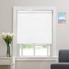 Blackout Cordless Roller Blinds and Shades for Windows - Safety Spring Roller Shades - Cordless Privacy Room Darkening [White 100% Blackout,36 1/4" W x 56" H] - Custom Made view 1