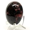 2.5" 215g Pink Orange Rhodonite in Black Psilomelane Palm Stone Polished Natural Gemstone Crystal Mineral Pebble Specimen - Madagascar view 2