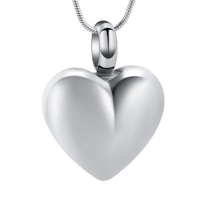 QJZM Heart Cremation Jewelry for Ashes of Loved Ones Stainless Steel Keepsake Pendant Holder Memorial Urn Necklace Human Pet-Rose Gold_Pendant only