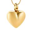 QJZM Heart Cremation Jewelry for Ashes of Loved Ones Stainless Steel Keepsake Pendant Holder Memorial Urn Necklace Human Pet-Rose Gold_Pendant only view 4