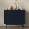 VEELIKE 15.7''x118'' Thick Navy Blue Wallpaper Peel and Stick Modern Blue Contact Paper for Cabinets Drawers Wall Waterproof Self Adhesive Matte Navy Wallpaper for Bedroom Boys Room Bathroom Classroom view 4