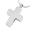 TIANZXS Blank Cross Cremation Pendant,316l Stainless Steel Memorial Urn Jewelry for Men Engravable Keepsake Pendant view 2