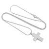 TIANZXS Blank Cross Cremation Pendant,316l Stainless Steel Memorial Urn Jewelry for Men Engravable Keepsake Pendant view 3