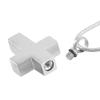 TIANZXS Blank Cross Cremation Pendant,316l Stainless Steel Memorial Urn Jewelry for Men Engravable Keepsake Pendant view 4