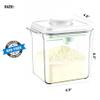 Cozey Daily Formula Dispenser Container with Scraper and Scoop 730g Milk Powder BPA-Free Airtight Formula Storage Container 1700ml - Non-Slip Design view 2