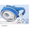 DEARART Blue Water Bottle No Straw, 100% Leakproof Clear Bottles with Handle Easy Carried, Wide Mouth AUTOSPOUT Lock Button Flip Up Lid, Suit Sports School Travel Office Gym, 26oz view 4