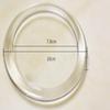 Cumuiu 2 Pack Glass Candle Holder 3" Clear Beautiful Transparent Round Candle Plate view 2