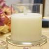 Cumuiu 2 Pack Glass Candle Holder 3" Clear Beautiful Transparent Round Candle Plate view 3