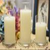 Cumuiu 2 Pack Glass Candle Holder 3" Clear Beautiful Transparent Round Candle Plate view 4