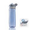 DEARART 26oz Grey Water Bottle No Straw, Clear Bottles with Handle Easy Carried, Wide Mouth AUTOSPOUT Leak Proof Lockable Lid, Suit Sports Travel Office Gym etc. view 1