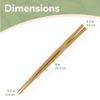 BambooMN Premium Reusable Japanese Bamboo Chopsticks, Twisted 9 inch - 36 Pairs view 2