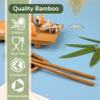 BambooMN Premium Reusable Japanese Bamboo Chopsticks, Twisted 9 inch - 36 Pairs view 3