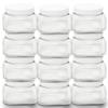 Clear Plastic Jars With Lids  Empty Containers For Cosmetic Creams, Scrubs, Balms, Travel Supplies & Much More (8 oz (12 Pack)) view 1