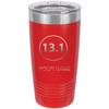 Personalized Custom Engraved 13.1 Half Marathon Race Runner Stainless Steel Double-Wall Insulated Tumbler 20-Ounce Running Event Travel Coffee Cup Mug Customizable view 1