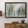 Framed Canvas Wall Art Decoration Mordern Abstract Painting with Black Barnwood Frame for Home and Office, Ready to Hang view 4