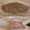 Easter Luxury Decor ONE OF A KIND Gift for women Christmas gifts from daughter Unique FABERGE egg Floral Trinket Box DESIGNER Gift 24k GOLD Pearls Faberge NECKLACE & BRACELET Faberg egg HANDMADE view 2