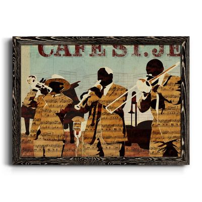 Framed Canvas Wall Art Decoration Mordern Abstract Painting with Black Barnwood Frame for Home and Office, Ready to Hang