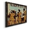 Framed Canvas Wall Art Decoration Mordern Abstract Painting with Black Barnwood Frame for Home and Office, Ready to Hang view 2