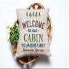 Canary Road Personalized Welcome to Our Cabin Pillow | Custom Cabin Decor | Wedding Gift | Personalized Cabin Throw Pillow | Housewarming Gift | Personalized Pillow | New Home Present view 3