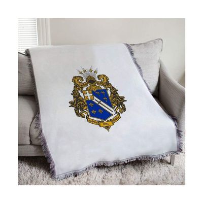 Alpha Phi Omega Full Color Crest Afghan Blanket Throw