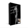 Concept Crystal Key Cabinet Storage Box with Frameless Glass White Board K15 Chic World: Stripped Light view 4