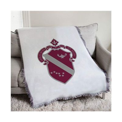 Alpha Phi Full Color Crest Afghan Blanket Throw