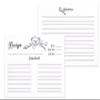 Outshine Recipe Cards| 50 Blank Recipe Cards | Double Sided Thick Card Stock for Recipe Holders - 4x6 White view 1