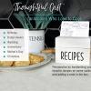 Outshine Recipe Cards| 50 Blank Recipe Cards | Double Sided Thick Card Stock for Recipe Holders - 4x6 White view 3