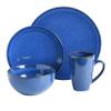 Gibson Elite Lisbon Reactive Dinnerware Set, Cobalt Blue, Service for 4 (16pcs) view 2