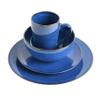 Gibson Elite Lisbon Reactive Dinnerware Set, Cobalt Blue, Service for 4 (16pcs) view 3