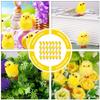 HEALLILY 120pcs 3cm Easter Mini Chicks Set Cartoon Fuzzy Newborn Chicken Easter Funny Party Supplies Easter Chicken Decorations view 3