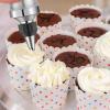 Patelai Cake Decorating Syringe Set, Stainless Steels Dessert Frosting Piping Kit with 6 Icing Piping Tips 3 Cream Scraper for Cupcake Decorating Tools(Black, Blue) view 2