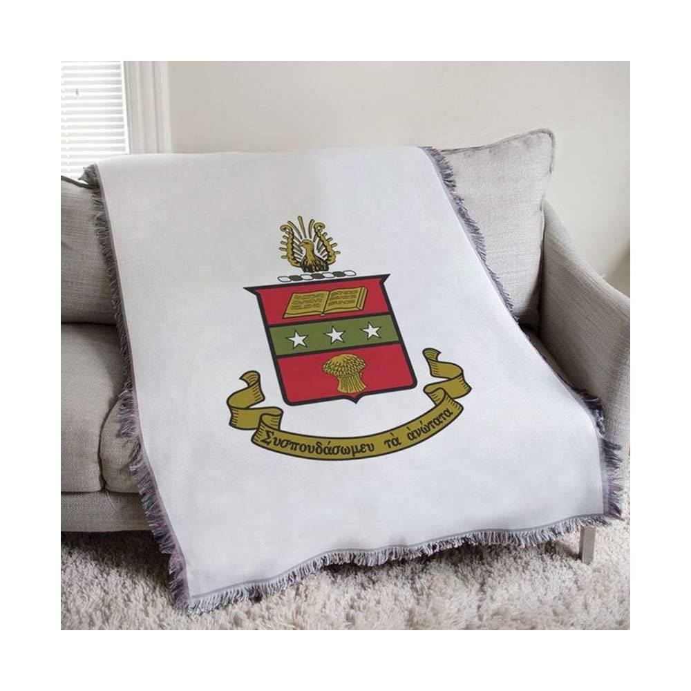 Alpha Chi Omega Full Color Crest Afghan Blanket Throw