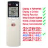 Compatible with Fujitsu Air Conditioner Remote Control ARDL10 AR-DL10 ASU18C1 ASU18R1 ASU24C1 ASU24R1 ASU30C1 AOU18C1 AOU18R1 AOU24C1 AOU24R1 AOU30C1 Display in Fahrenheit and Celsius view 2