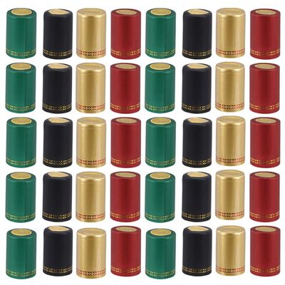 Cabilock 200pcs Wine Bottle Topper Heat Shrink Cap Pvc Material Reusable Wine Seal