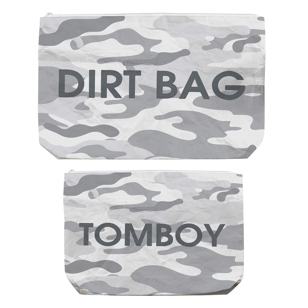 Santa Barbara Design Studio Face to Face Tyvek Bag - Camo Tomboy/Dirtbag - Set of 2