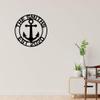 Anchor Sign, Beach House Decor, Nautical Decor, Nautical Sign, Anchor Family Name, Wall Decor, Wedding Gift, Metal Wall Art, Lakehouse Decor view 3