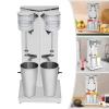 Double Heads Milk Shaking Machine, 180W+180W Commercial Stainless Steel Protein Shakes Smoothie Maker Drink Mixer Suitable in Commercial or Family view 3