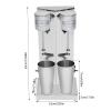 Double Heads Milk Shaking Machine, 180W+180W Commercial Stainless Steel Protein Shakes Smoothie Maker Drink Mixer Suitable in Commercial or Family view 4
