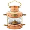 Anchor Oil Lamp Hurricane Lantern Brass & Copper Leeds Burton Nautical Ship Marine 14" Lantern view 1