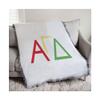 Alpha Gamma Delta Three Color Greek Letters Afghan Blanket Throw view 1