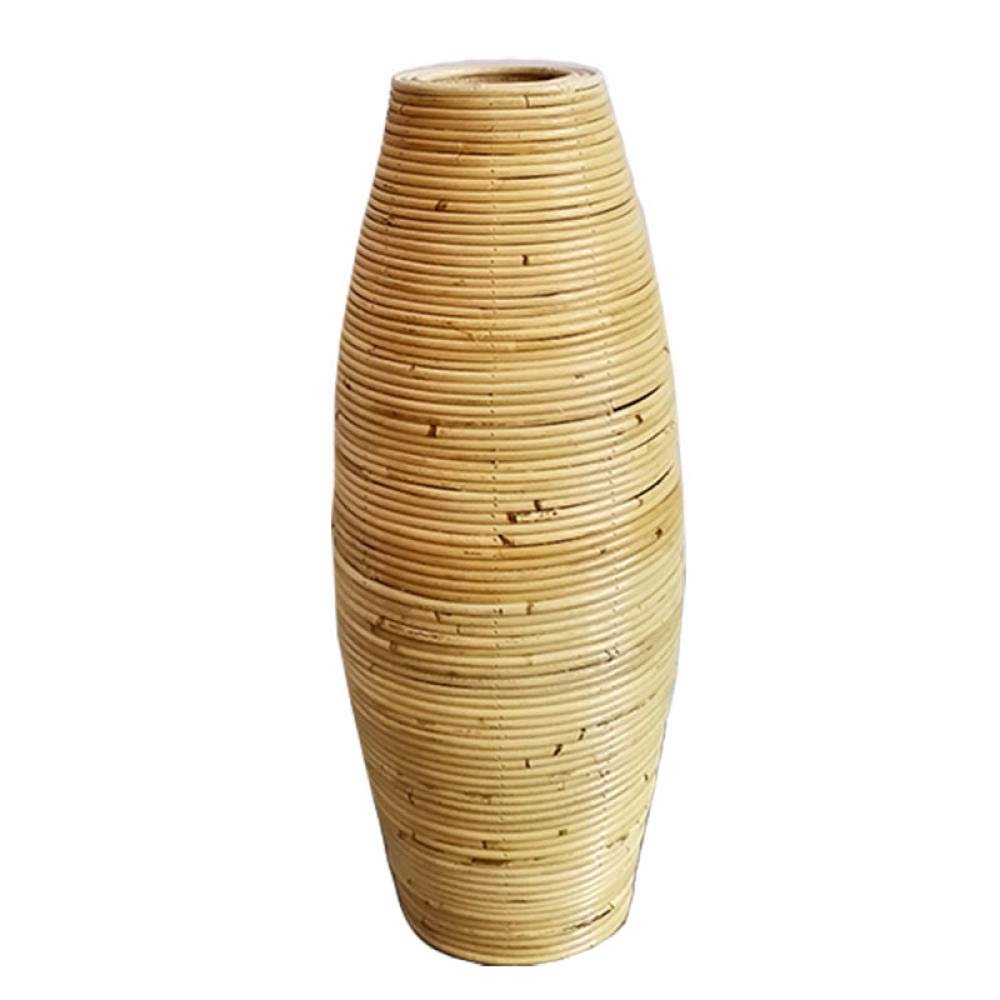 Southeast Asian Rattan Floor vase, Dried Flower Container, Silk Flower Weaving Flower, Living Room and Dining Room Window Display 30-120cm-50CM high