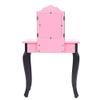 AUTOKOLA Home Three-Fold Mirror Single Drawer Arc Feet Children Dresser Red Leopard Print 3-7 Days Delivery view 2