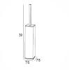 Stand Toilet Brush Square - Chrome view 2