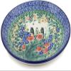 Polmedia Polish Pottery Dinner Plate UNIKAT - Window Views Pattern Handmade in Boleslawiec Poland by Ceramika Artystyczna + Certificate of Authenticity view 1