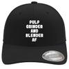 Pulp Grinder and Blender AF - Soft Flexfit Baseball Hat Cap, Black, Large/X-Large view 1