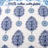 3-Piece King Size Cotton Navy Blue Emerson Paisley Kaleidoscope Medallion Reversible Quilt Bedding Set view 4