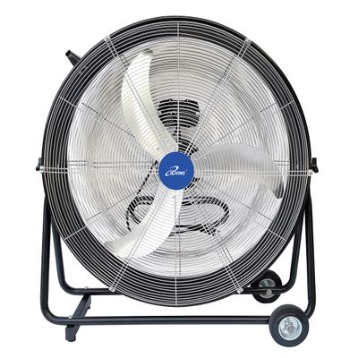 iLIVING 30 Inches High Velocity Drum Fan Industrial, Commercial, Air Circulator for Garage, Shop, Patio, Barn, Greenhouse, Speed Control 8300CFM, UL Listed,Black
