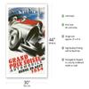 1934 Swiss Grand Prix - Bern Switzerland - Vintage Car Racing Poster - Fine Art Matte Paper Print (Unframed) 30x44in view 2